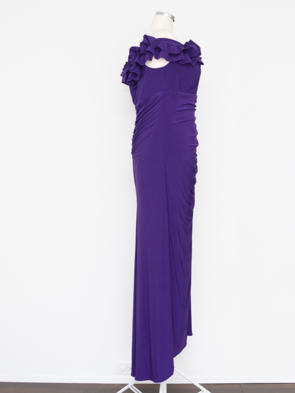 XSCAPE - Ruched Off-Shoulder Gown - Picture 5 of 12